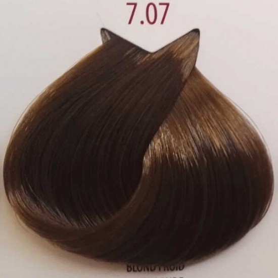 Leoni Permanent Hair Color Cream with Argan Oil Turkish Hair Dye 7.07 Caramel, 7.07N 60 Ml	