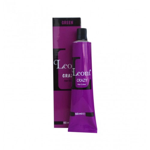 Leoni Permanent Hair Color Cream with Argan Oil Turkish Hair Dye Crazy Green 60 Ml Leoni Permanent Hair Color Cream with Argan Oil Turkish Hair Dye Crazy Green 60 Ml