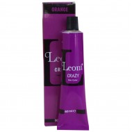 صبغة الشعر بالأعشاب, ليوني Leoni, صبغة شعر تركية بخلاصة زيت الأرغان, تركيبة الزيوت النباتية, Crazy Color صبغة شعر برتقالي مجنونة, 60 مل