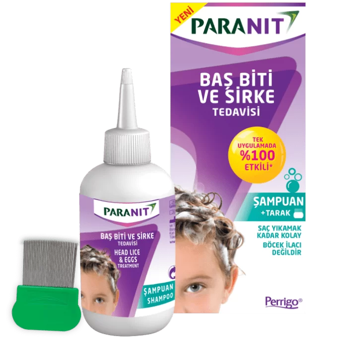Turk Attar, PARANIT Hair Lice Treatment Shampoo to Kill Head Lice and Nits, 100 ml + Special Comb Gift Turk Attar, PARANIT Hair Lice Treatment Shampoo to Kill Head Lice and Nits, 100 ml + Special Comb Gift