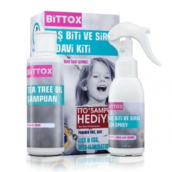 BITTOX Hair Lice Treatment Spray to Kill Head Lice and Nits, 100 ml + FREE Shampoo & Comb Gift