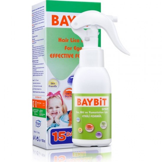 Baybit Hair Lice Treatment Spray to Kill Head Lice and Nits, 100 ml + Special Comb Gift