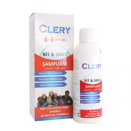 Clery Hair Lice Treatment Shampoo to Kill Head Lice and Nits, 100 ml + Special Comb Gift