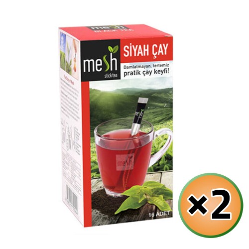 MESH Stick Tea, Black Tea in Sticks, Innovative Infuser Sticks, No Artificial Colors No Flavors, 2 Packs of 16 Sticks, 32 Sticks, 64g MESH Stick Tea, Black Tea in Sticks, Innovative Infuser Sticks, No Artificial Colors No Flavors, 2 Packs of 16 Sticks, 32 Sticks, 64g