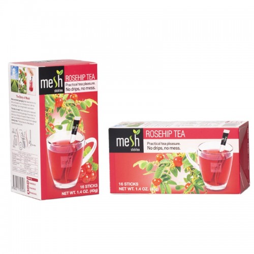 Rose Hip Tea Sticks, Rose Hip Tea in Tea Filter Packets, Delicious Tea Without Residue or Drops, Without Artificial Colors, 16 Sticks, 32 g Rose Hip Tea Sticks, Rose Hip Tea in Tea Filter Packets, Delicious Tea Without Residue or Drops, Without Artificial Colors, 16 Sticks, 32 g