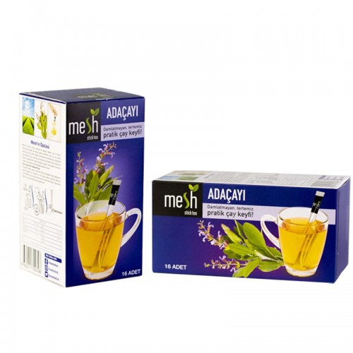 Sage Tea Sticks, Tea In Tea Filter Packages, Delicious Tea Without Residue Or Drops, Without Artificial Colors And Without Flavoring, 16 Sticks, 32 g Sage Tea Sticks, Tea In Tea Filter Packages, Delicious Tea Without Residue Or Drops, Without Artificial Colors And Without Flavoring, 16 Sticks, 32 g