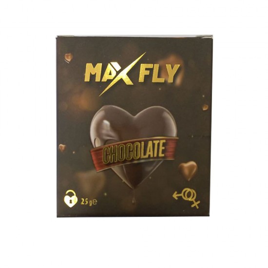 Max Fly Chocolate Plus, Natural Aphrodisiac Chocolate for Enhanced Sexual Desire and Performance, 6 × 25 g 