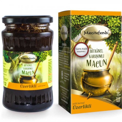 Turkish Peganum Harmal Seeds Herbal Paste, Syrian Rue Macun, Safe Sedative Formula, For Insomnia, Stress, Depression, Asthma, Boost Immunity 400 gr Turkish Peganum Harmal Seeds Herbal Paste, Syrian Rue Macun, Safe Sedative Formula, For Insomnia, Stress, Depression, Asthma, Boost Immunity 400 gr