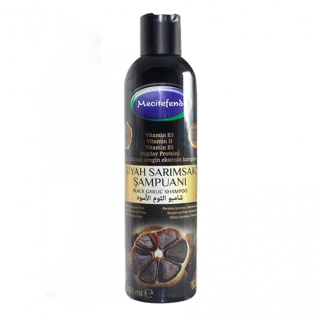Natural black garlic shampoo 100 to prevent hair loss and fight