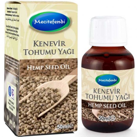Cold Press Oils, Turkish Hemp Seed Oil, Food Grade, Mecitefendi, 50 ML