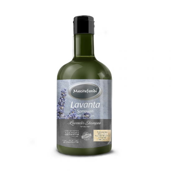 Turkish Lavender Shampoo, Lavender Essential Oil, For Oily Hair, Hair density, Parabens Free, 400 ml