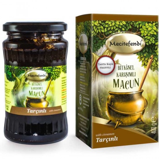 Turkish Cinnamon Paste, Herbal Extracts Macun, Herbal Pharmacy, 400 gr