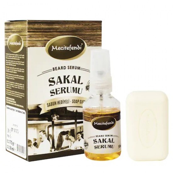 Turkish Beard Set, Herbal formula, serum and gift soap, 50 ml 150 g