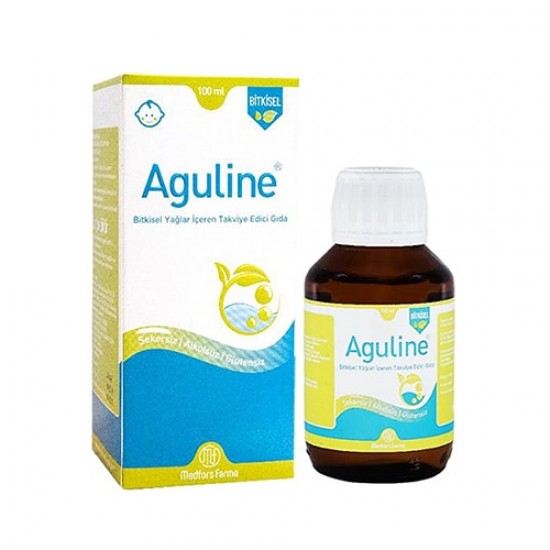 Turkish Aguline Syrup, Anti Gas with Fennel Oil, Ginger, Anise, Dill, Cumin and Mint, Carminative and Analgesic for Digestive Spasms, 100 ml