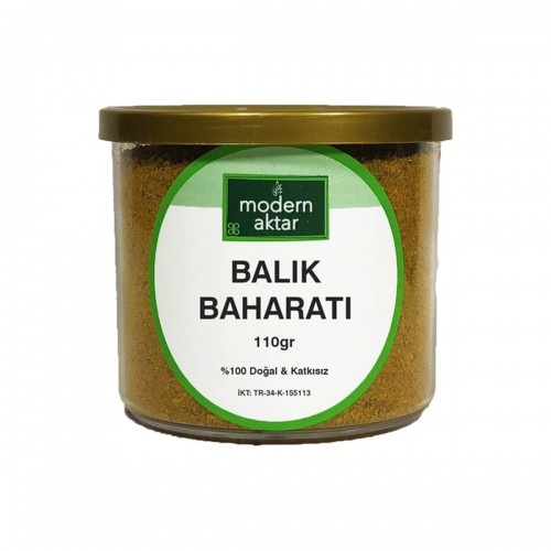 توابل السمك التركية, بهارات سمك تركية, خليط متكامل من التوابل لإضافة نكهة ورائحة رائعة للسمك, 110 غ