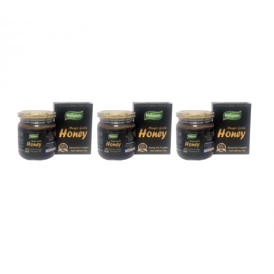 Magic Gold Honey, Magic Gold Paste, Sexual Tonics to Help Boost Your Sex Life, Sexual Enhancer for Men and Women, 3 × 42 gr