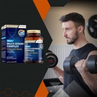 نيوتراكسين Nutraxin متعدد الفيتامينات للرجال, مكمل غذائي بـ14 فيتامين و7 معادن ومستخلصات عشبية للطاقة والمناعة, نباتي, 60 قرصًا