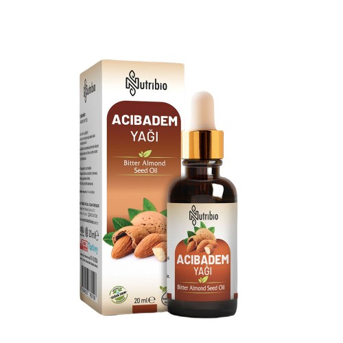 Bitter Almond Seed Oil, Cold-Pressed, Enhances Skin Freshness, Treats Acne, Strengthens Hair, Relaxes Muscles, 20 ml Bitter Almond Seed Oil, Cold-Pressed, Enhances Skin Freshness, Treats Acne, Strengthens Hair, Relaxes Muscles, 20 ml