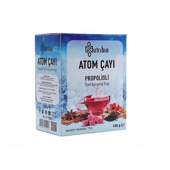 Nutribio ATOM TEA with Propolis - Immunity-Boosting Herbal Cube, 150 gr