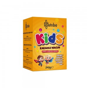 Kids Cocoa Paste – Natural Cocoa Paste for Kids with Honey, Vitamins, Royal Jelly & Propolis for Growth, Immunity and Energy, 240g