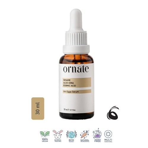 Ornate Ant Eggs Serum 30 ml – Natural Hair Growth Inhibitor with Aloe Vera, Sesame Oil, Formic acid for Sensitive Skin