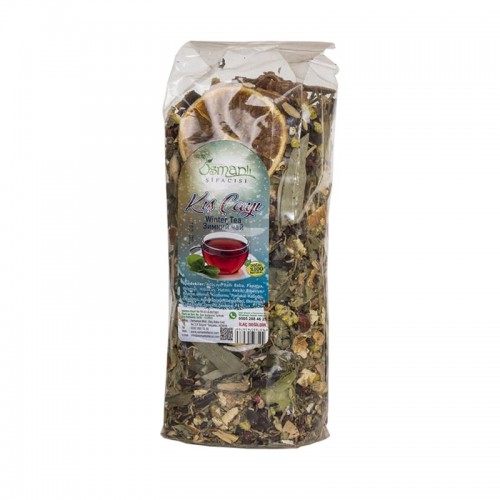 شاي Osmanlı Şifacısı, أعشاب الشتاء (مناعة - طاقة - مقشع - مسكن), شاي المعالج العثماني, شاي الشتاء التركي, 180غ  شاي Osmanlı Şifacısı, أعشاب الشتاء (مناعة - طاقة - مقشع - مسكن), شاي المعالج العثماني, شاي الشتاء التركي, 180غ