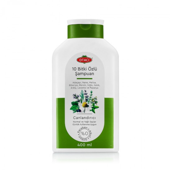 Ten Plants' Shampoo For Healthy and Attractive Hair (400 ml)