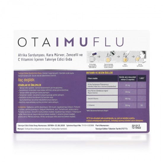 Otaci Otaimuflu: Your Daily Immune Boost in a Sachet, Boost Your Immunity Naturally, 12 Sachets
