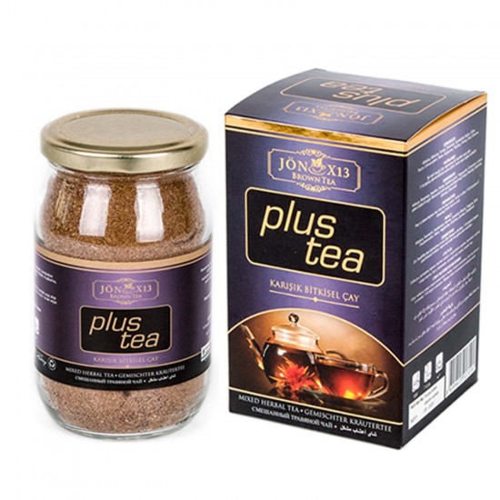 Plus Tea For Slimming and Weight Loss, Turkish Slimming Tea, Advanced Botanic Formula, Glass Jar, 300g 
