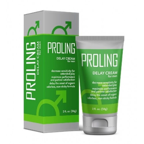 PROLING DELAY CREAM for Men – Effective Delay Cream for Prolonged Pleasure, Performance and Stamina, 56g/2oz PROLING DELAY CREAM for Men – Effective Delay Cream for Prolonged Pleasure, Performance and Stamina, 56g/2oz