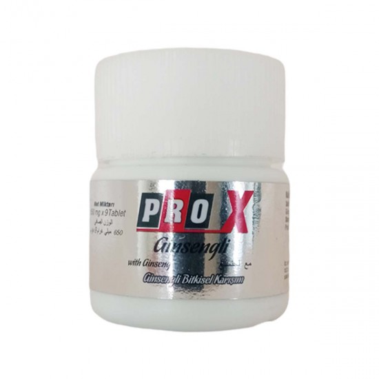 أقراص برو إكس, أقراص PRO X مع خلاصة الجنسنغ لزيادة قوة الانتصاب والرغبة الجنسية, 7 مكونات نباتية, تأثير مديد, 650 ملغ، 9 أقراص