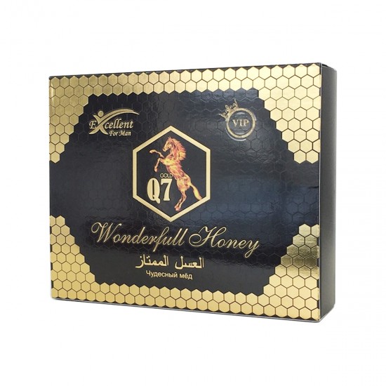 Wonderful Honey Gold Q7 Natural Aphrodisiac Epimedium Macun with Ferula Root Tripolis 12 x 15 Gram Sachets