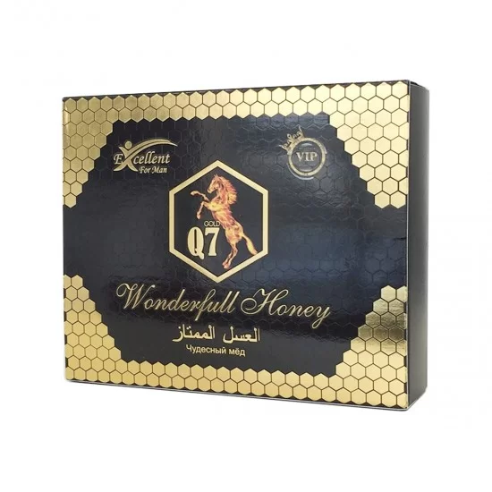 Wonderful Honey Gold Q7 Natural Aphrodisiac Epimedium Macun with Ferula Root Tripolis 12 x 15 Gram S…