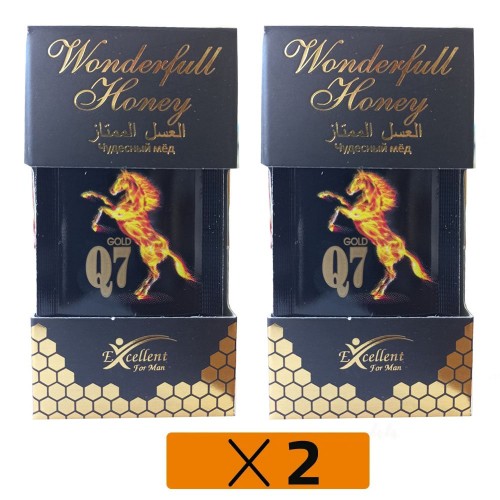 Passionate Bliss Elixir, Wonderful Honey Gold Q7 Natural Aphrodisiac Blend, 2 × 5 gr × 7 sachets Passionate Bliss Elixir, Wonderful Honey Gold Q7 Natural Aphrodisiac Blend, 2 × 5 gr × 7 sachets