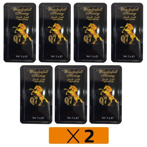 Passionate Bliss Elixir, Wonderful Honey Gold Q7 Natural Aphrodisiac Blend, 2 × 5 gr × 7 sachets Passionate Bliss Elixir, Wonderful Honey Gold Q7 Natural Aphrodisiac Blend, 2 × 5 gr × 7 sachets