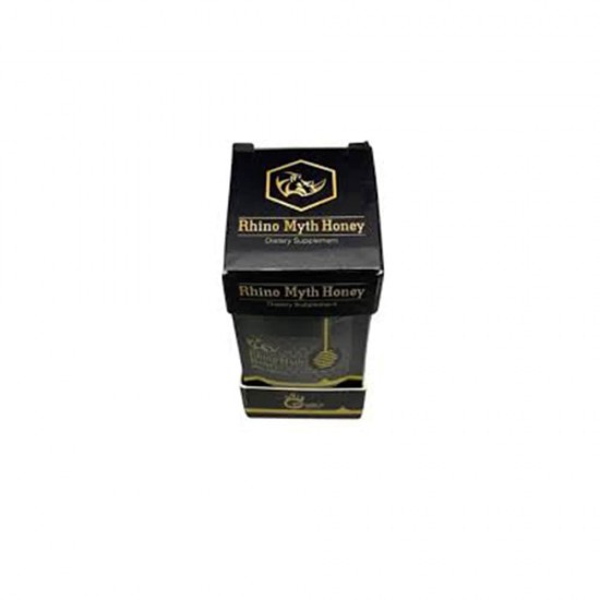 Rhino Myth Honey Black VIP, Improve Your Sexual Performance and Vitality Naturally,1 Box, 12 Sachets, 84 g