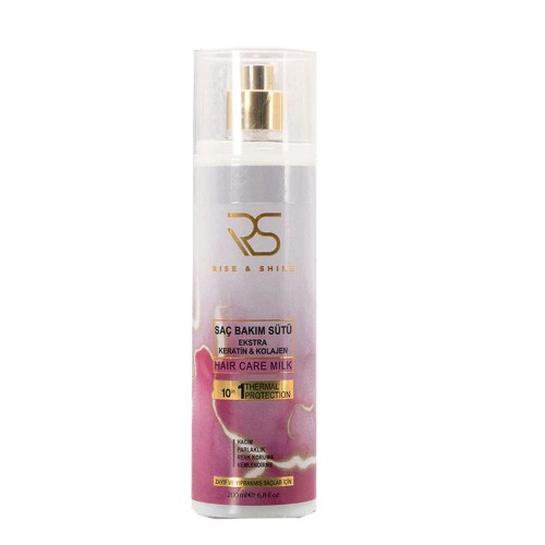Rise & Shine Hair Care Milk, Nourishing Hair Treatment with Keratin & Collagen, 200 Ml Rise & Shine Hair Care Milk, Nourishing Hair Treatment with Keratin & Collagen, 200 Ml
