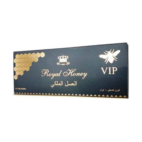 Royal Honey VIP, Royal Malaysian Honey, Get Lions Power, Natural Sexual Tonic, Delayed Ejaculation, 12 sachets x 15g, 180g