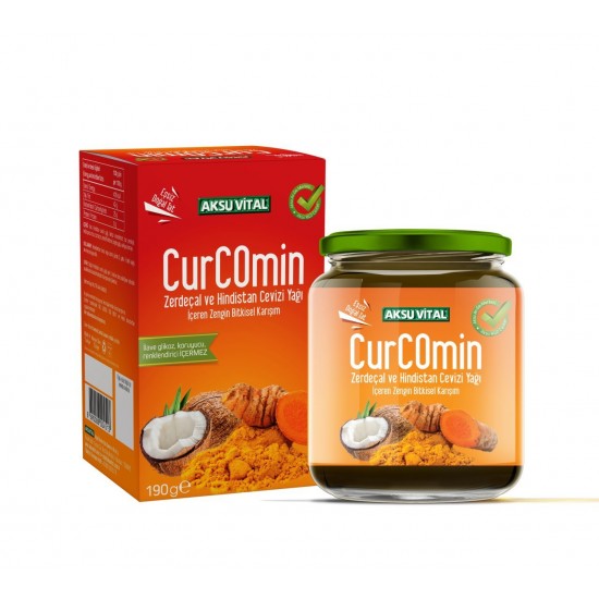 Turkish CurComin Macun, Creamy Paste with Turmeric and Coconut, 190 gr