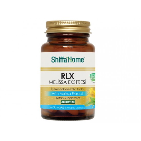 RLX Herbal sedative Capsules, Turkish herbal sedative Pills, Lemon Balm Leaf Extract Capsules, Valerian, Hops, Chamomile, Fennel, St John's Wort, Lavender, Linden, 560 mg, 60 Caps