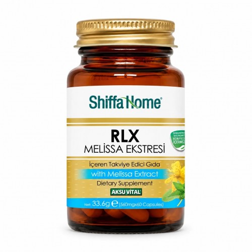 RLX Herbal sedative Capsules, Turkish herbal sedative Pills, Lemon Balm Leaf Extract Capsules, Valerian, Hops, Chamomile, Fennel, St John's Wort, Lavender, Linden, 560 mg, 60 Caps