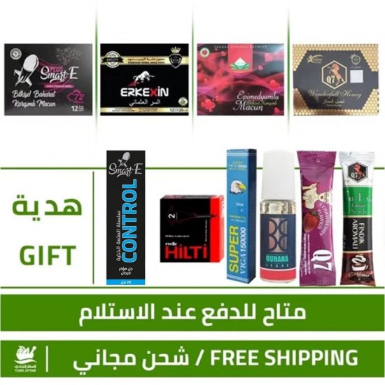 Stick Set, 4 Products of Epimedium and Ginseng Honey, Sexual Power Set, Erection Enhancer, Delayed Ejaculation,Choose the Best, 6 free gifts