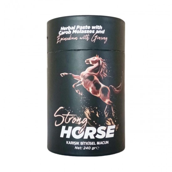 Strong Horse Paste, Show your power, Sexual Frenzy mixture Of Epimedium, Ginseng And Carob, Tonic and Stimulate sexual Desire, 240 g
