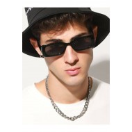 نظارات شمسية للجنسين, نظارت تركية بتصميم مستطيل أسود, أناقة وحماية تامة من الأشعة فوق البنفسجية