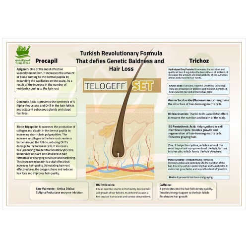 Androgenetic Alopecia Treatment TELOGEFF LOTION, Hair Nutrition, 3% Procapil, Saw Palmetto, Urtica Dioica, Ginseng Panax, Biotin, Vitamin B6, Hair Serum, Hair Growth, Regrowth of Thinning Hair, Stops Hair Loss, Thinning, Balding, 50 Ml, 1.69 fl.oz Androgenetic Alopecia Treatment TELOGEFF LOTION, Hair Nutrition, 3% Procapil, Saw Palmetto, Urtica Dioica, Ginseng Panax, Biotin, Vitamin B6, Hair Serum, Hair Growth, Regrowth of Thinning Hair, Stops Hair Loss, Thinning, Balding, 50 Ml, 1.69 fl.oz