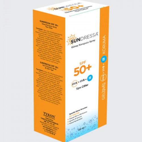واقي شمس تركي Sundressa سبراي , حماية فريدة من الأشعة تحت الحمراء, واقي شمس عامل حماية SPF 50+ , جميع أنواع البشرة, سبراي 100 مل  واقي شمس تركي Sundressa سبراي , حماية فريدة من الأشعة تحت الحمراء, واقي شمس عامل حماية SPF 50+ , جميع أنواع البشرة, سبراي 100 مل