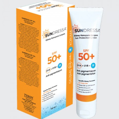 واقي شمس تركي Sundressa, واقي شمس مبيض مضاد للبقع والتصبغات, حماية فريدة من الأشعة تحت الحمراء, واقي شمس عامل حماية SPF 50+ , جميع أنواع البشرة, 100 مل واقي شمس تركي Sundressa, واقي شمس مبيض مضاد للبقع والتصبغات, حماية فريدة من الأشعة تحت الحمراء, واقي شمس عامل حماية SPF 50+ , جميع أنواع البشرة, 100 مل