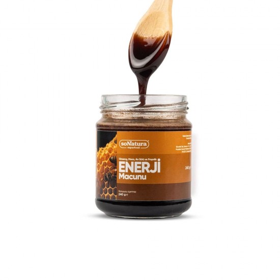 Energy Paste with Ginseng, Propolis, Royal Jelly & Maca, Herbal Booster for Immunity and Performance, 240g Energy Paste with Ginseng, Propolis, Royal Jelly & Maca, Herbal Booster for Immunity and Performance, 240g