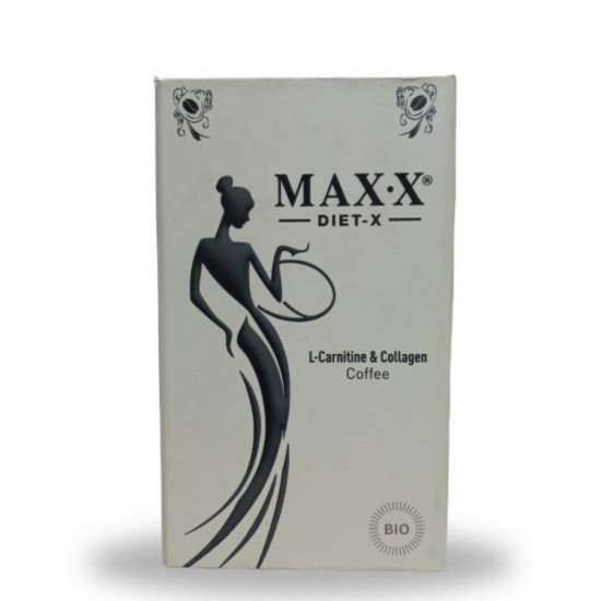 ماكس إكس دايت-إكس قهوة للتنحيف مع إل-كارنيتين والكولاجين – قهوة دايت طبيعية لحرق الدهون وتعزيز الأيض وشد البشرة, 30 كيس × 5غ