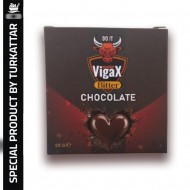 The Monster VigaX Bitter Chocolate, Aphrodisiac Bitter Chocolate for Energy, Libido and Couples' Performance Support, 12×25GR
